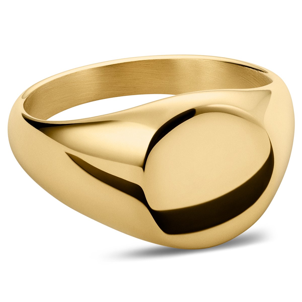 Goudkleurige Mason Ring