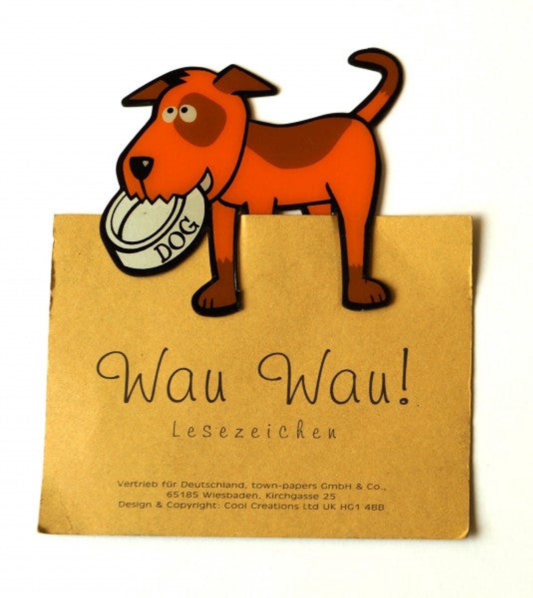 Hond met kom - bladwijzer