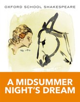 Omslag van 'A Midsummer Night's Dream' met een aquareltekening van een vrouw met een roos in haar haar en een ezel.