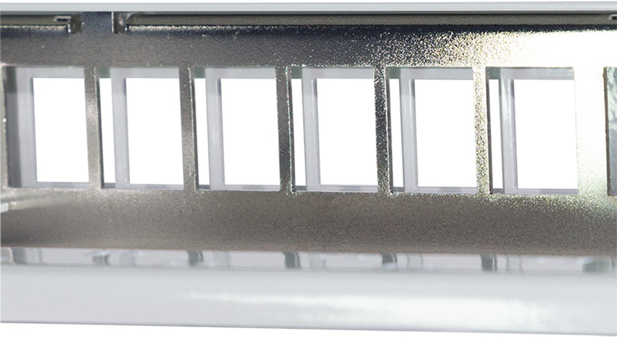 LogiLink 19 inch patchpaneel, 24 poorts, afgeschermd, keystone