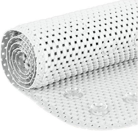 Luxe Antislip Badmat met Zuignappen voor Douche en Badkuip - Zacht Schuimrubber, Marineblauw 91x43 cm — afbeelding 4
