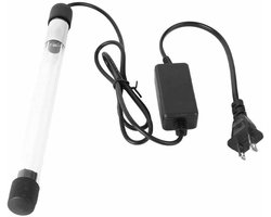 Allecto- Aquariumlamp - LED - UV-desinfectie - Onderwater - Verlichting - Dompelbaar - Onderwaterverlichting - Geschikt voor Aquarium - Zwart 220V 13W LED Aquariumlamp Dompelbare UV-desinfectielamp Onderwater LED-lamp