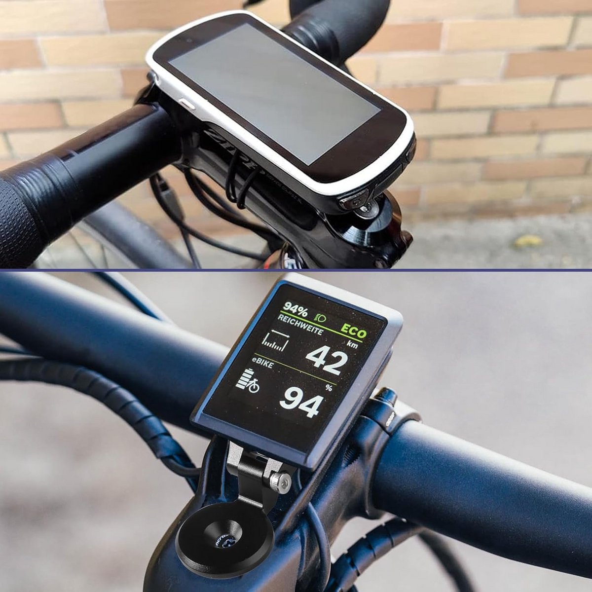 Bicycle Computer Holder for Gar min Wahoo Bryton Mountain Bike Computer Holder Stem Adjustable Bike Computer Holder Bicycle Holder Black thumbnail 5