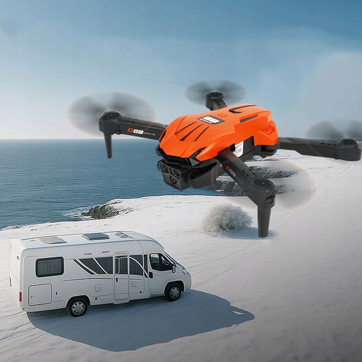 Drone - HD Dual Camera Drone - 4K Camera & 3 Batterijen thumbnail 5