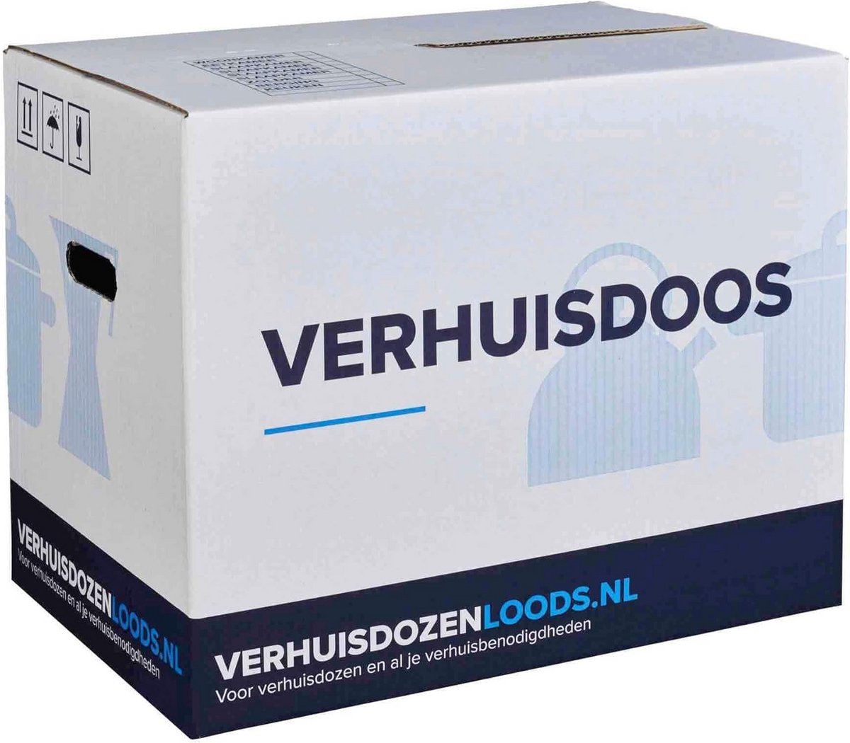5 Stevige Verhuisdozen - 57 Liter - Zelfsluitend - Geen Tape Nodig