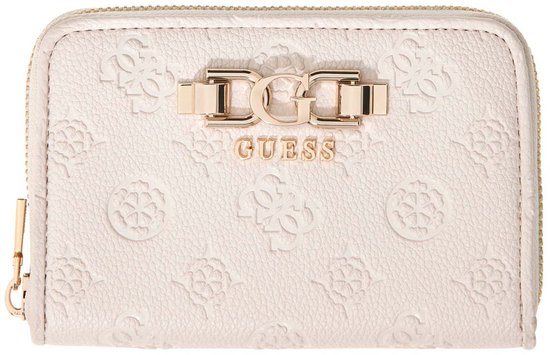 Guess Anise SLG Medium Zip Around Dames Portemonnee - Stone Logo - PU - One Size