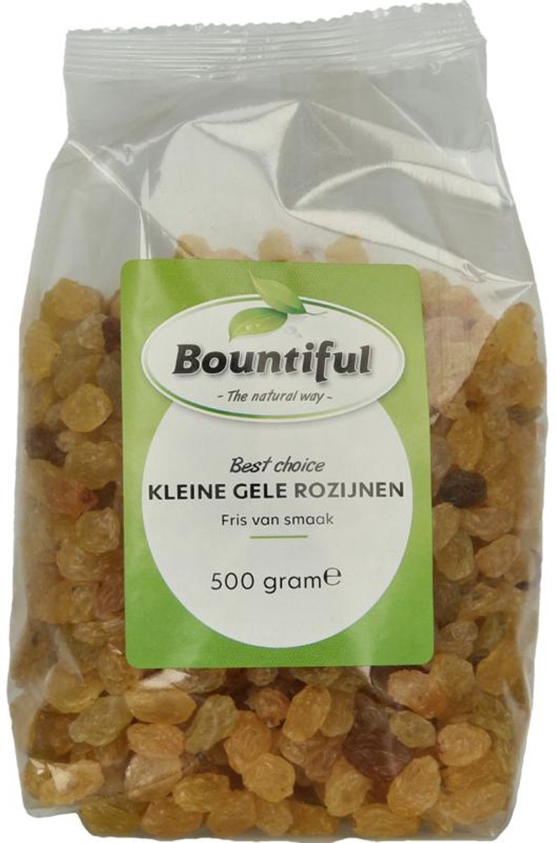 Bountiful Rozijnen geel klein 500 gram