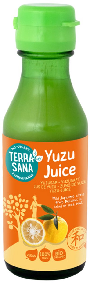 Terrasana Yuzu azijn - biologisch yuzusap voor salades en cocktails - 100 ml