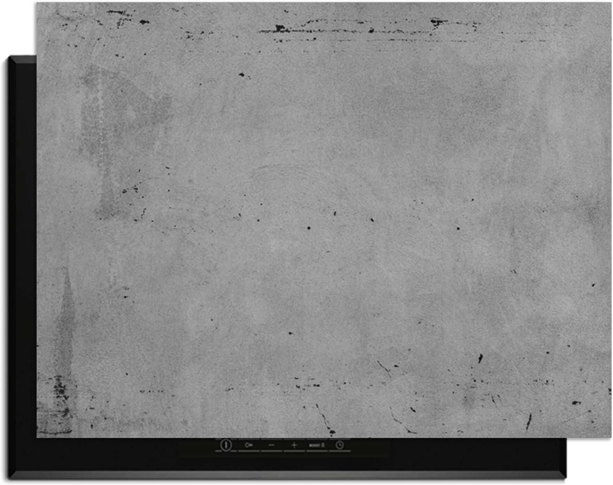 KitchenArt - Urban Slate – Inductie Beschermer - 81.2x52.7 cm - Kookplaat Beschermer - Luxe Afdekplaat Inductieplaat - Anti-slip & Oprolbaar - Beschermmat Inductiekookplaat