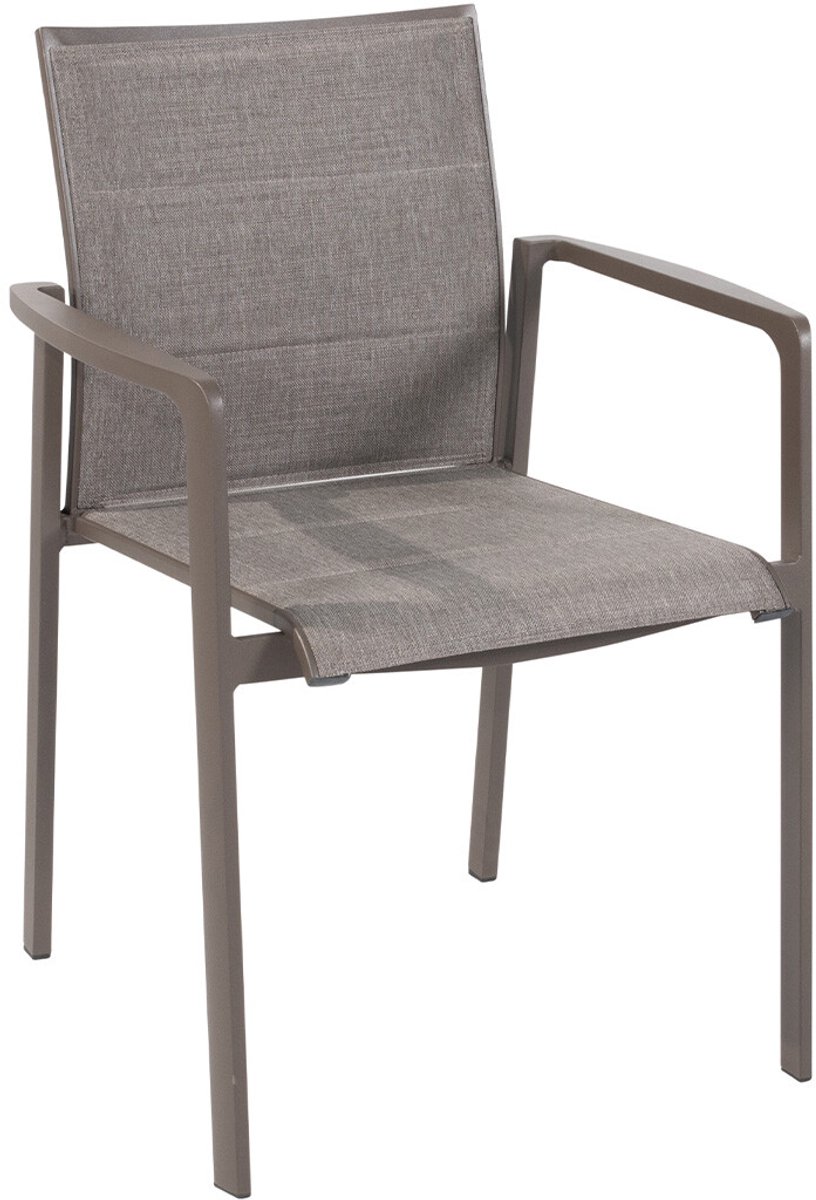 4 Seasons Outdoor Cortina chaise de jardin empilable - terre