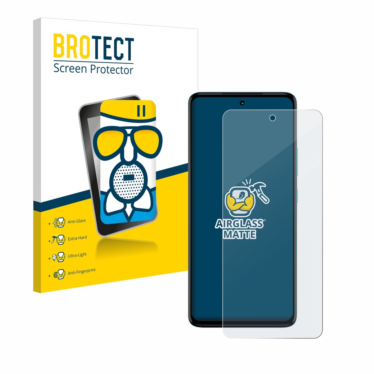 BROTECT - Screenprotector voor Motorola Moto G72 - Folie Beschermfolie Beschermglas matte