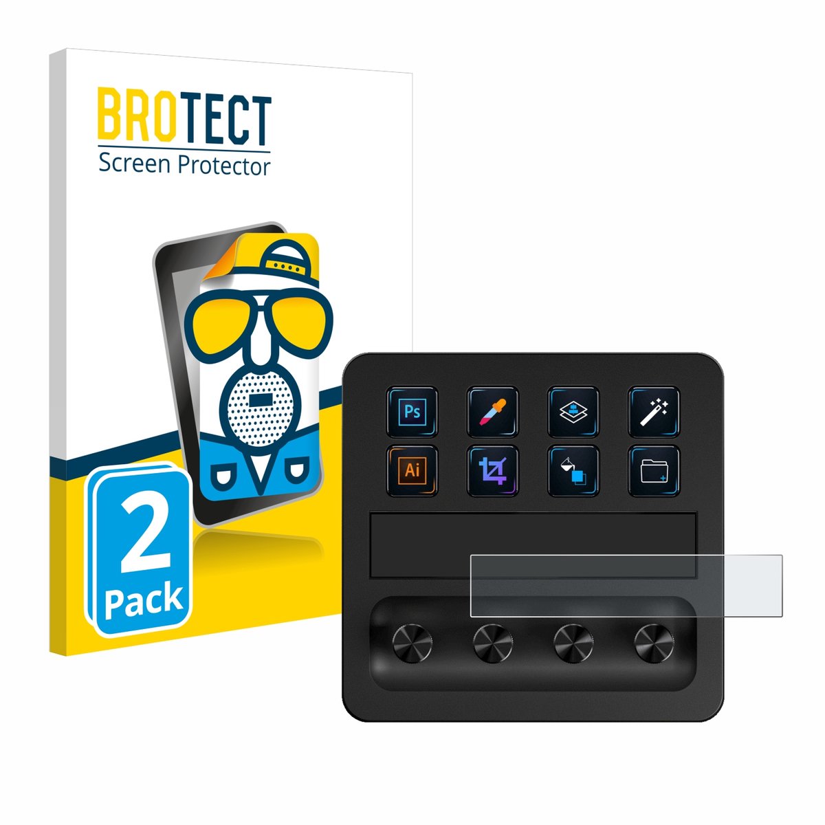 BROTECT - Screenprotector voor Elgato Stream Deck + - Folie Beschermfolie matte 2 Stuks