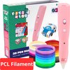 Fits4Kids® Draadloze 3D Pen Met PCL Filament - Starterspakket - Lage Temperatuur - Speelgoed 6 7 8 9 10 Jaar - Knutselen Jongens en Meisjes - Roze