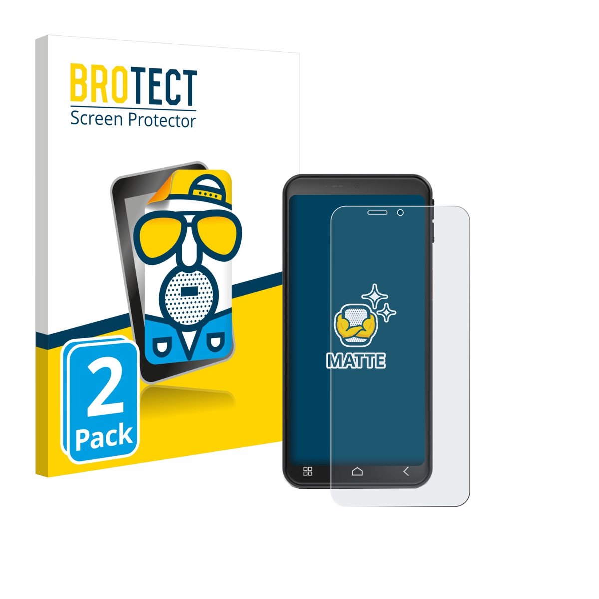 BROTECT - Screenprotector voor Emporia Smart 7 Lite - Folie Beschermfolie matte 2 Stuks