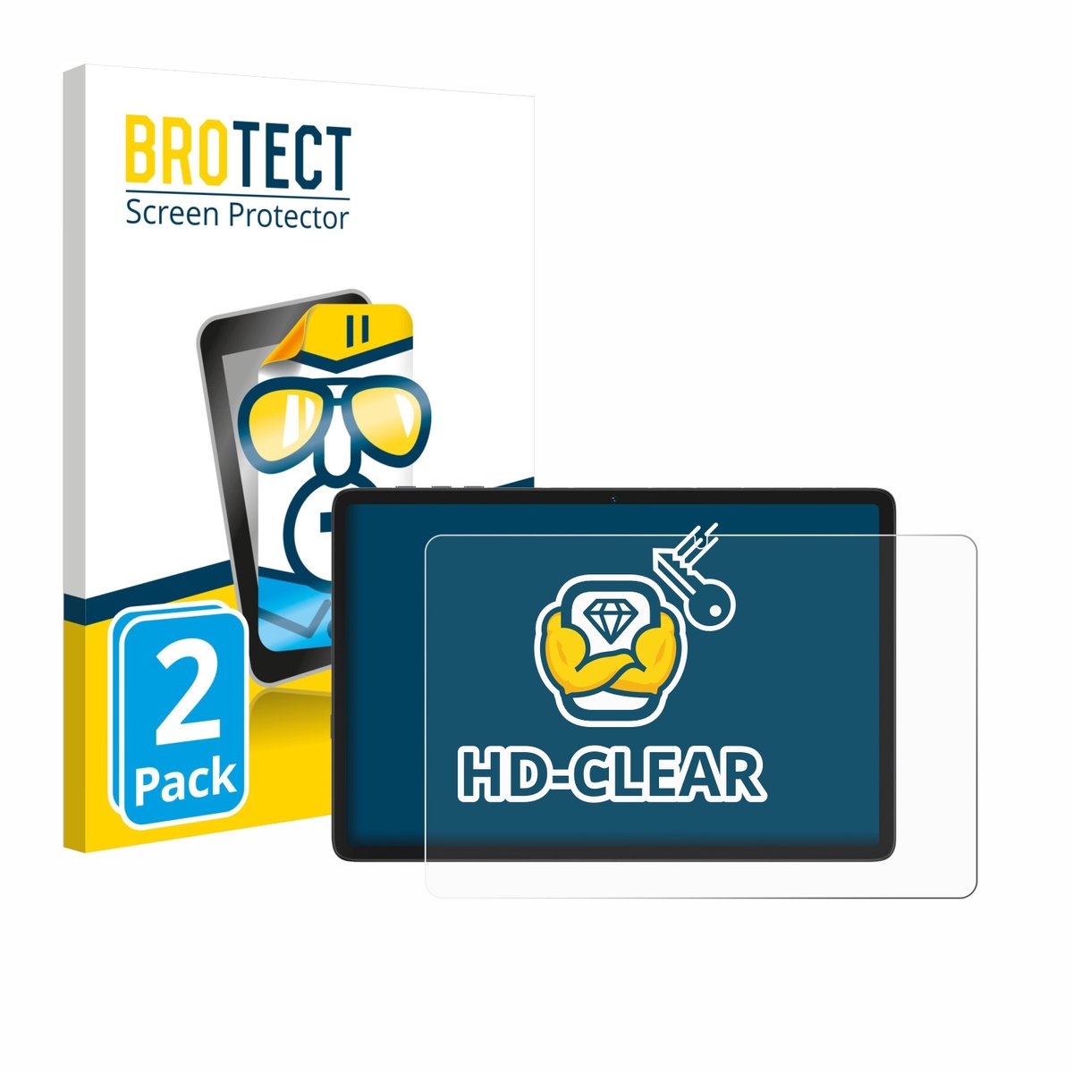 BROTECT - Screenprotector voor Tabwee T20 10.1" - Folie Beschermfolie transparant 2 Stuks