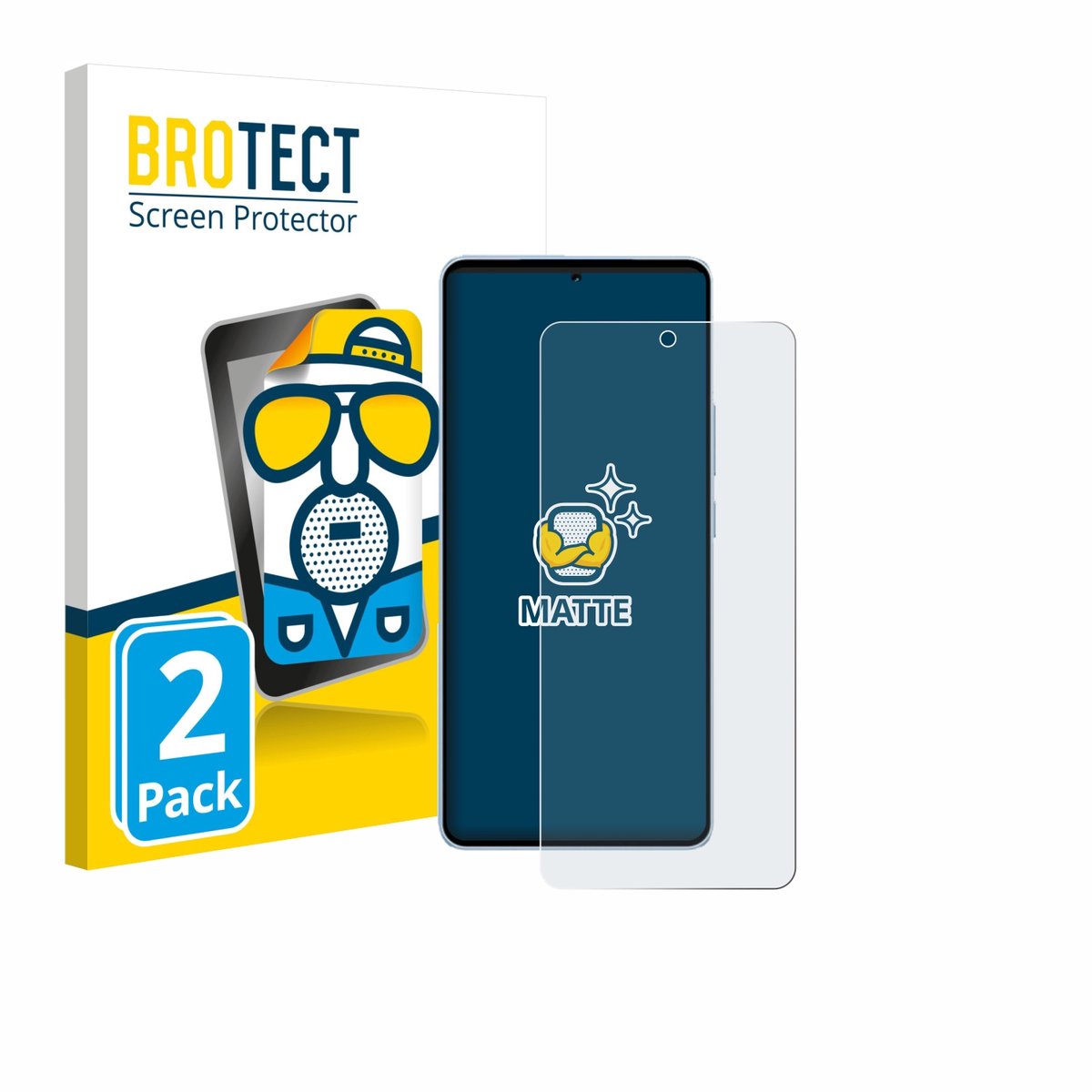 BROTECT - Screenprotector voor Vivo iQOO Neo 10 - Folie Beschermfolie matte 2 Stuks