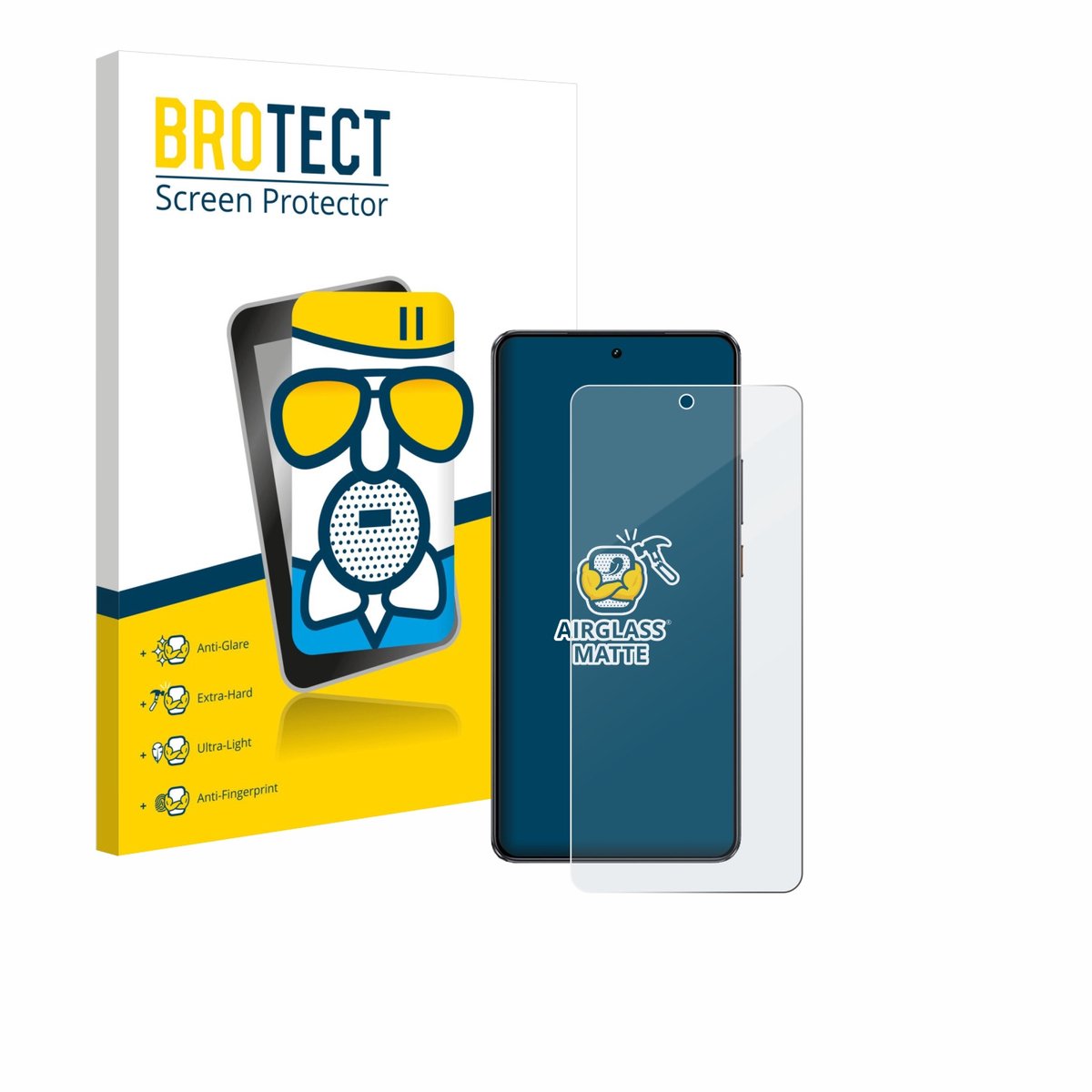 BROTECT - Screenprotector voor realme GT 7 - Folie Beschermfolie Beschermglas matte