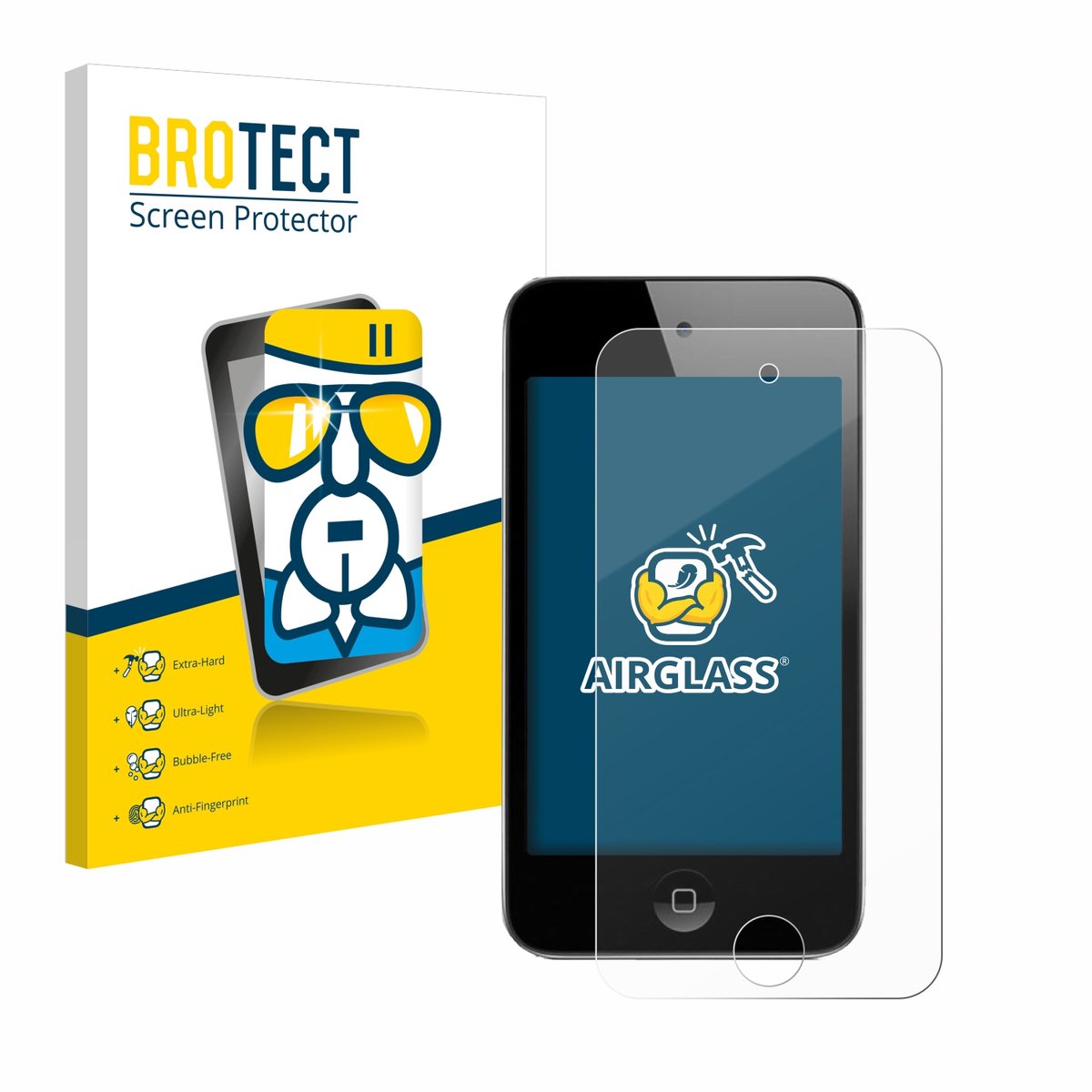 Screenprotector voor Apple iPod Touch (4. Gen.) Beschermglas transparant
