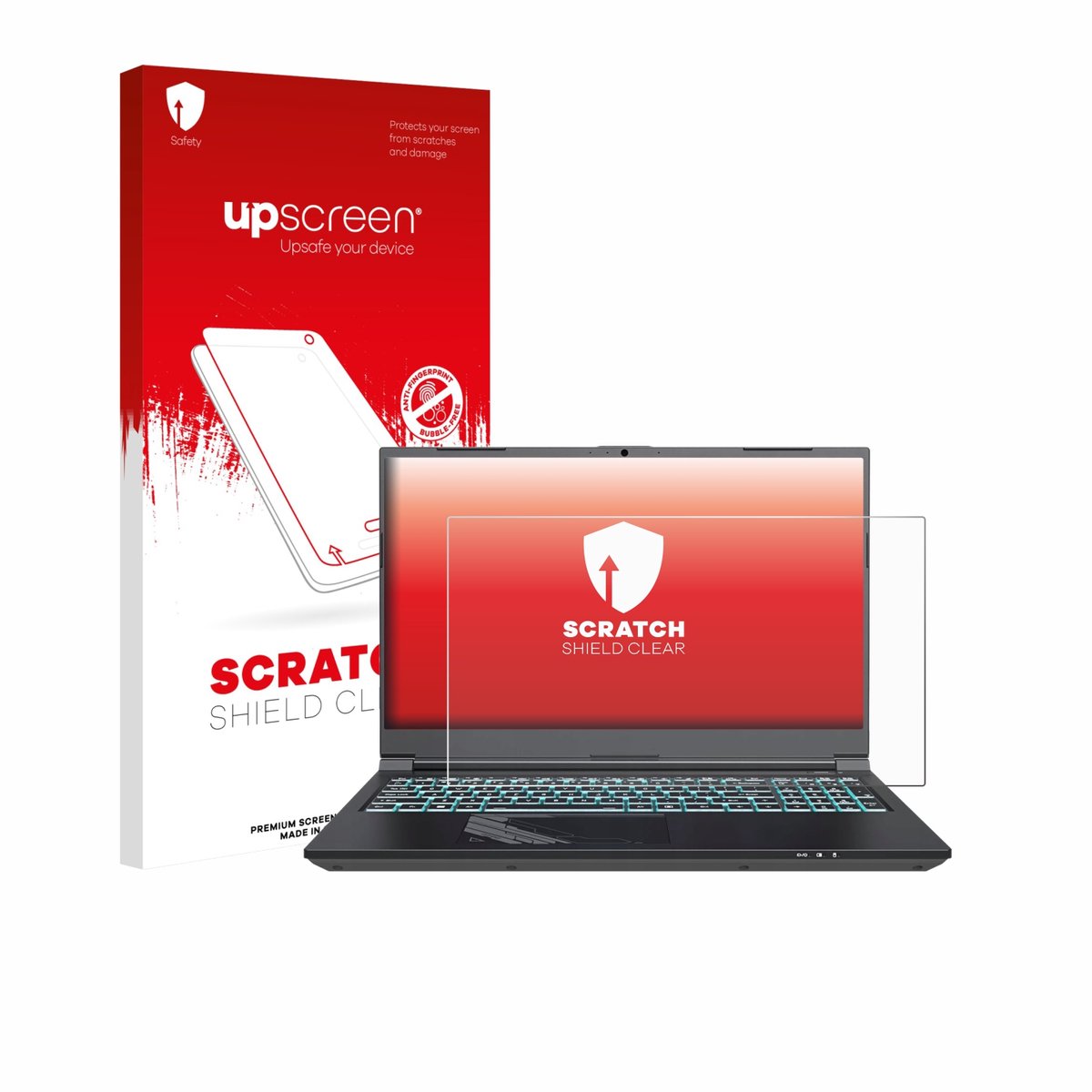 upscreen - Screenprotector voor Gigabyte G5 2024 - Folie Beschermfolie transparant