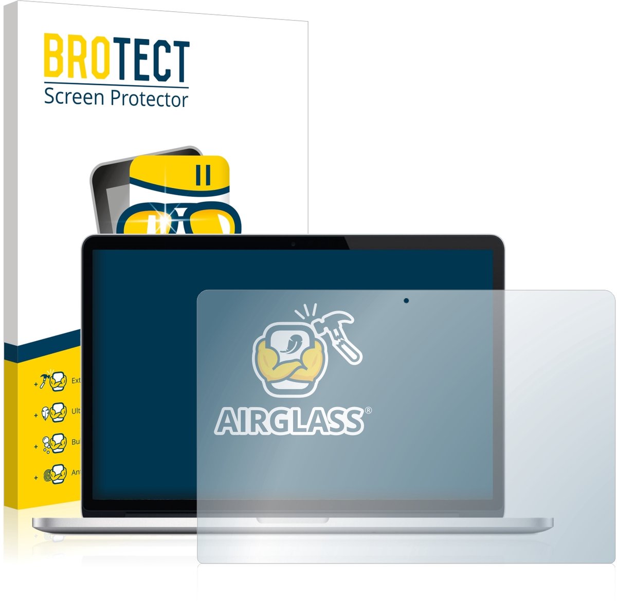 Screenprotector voor Apple MacBook Pro Retina 15" 2013 Beschermglas transparant