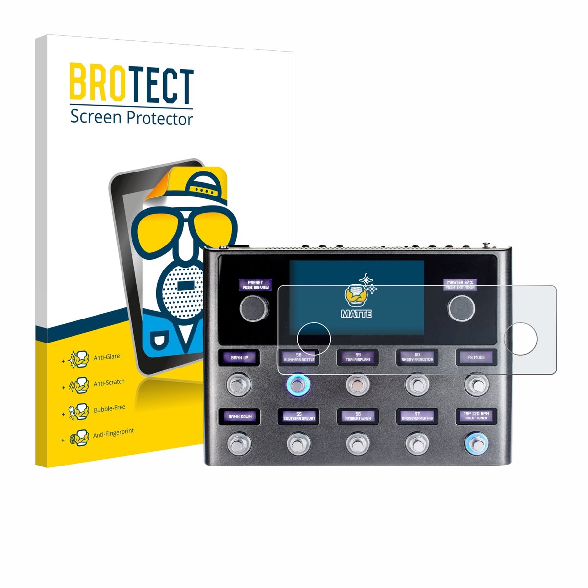 BROTECT - Screenprotector voor Fender Tone Master Pro - Folie Beschermfolie matte