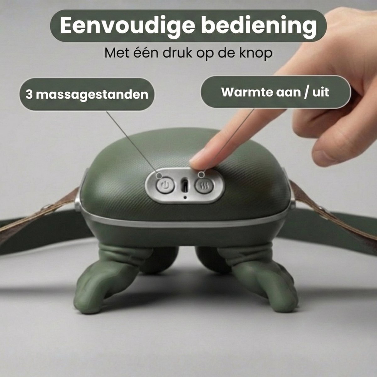 Shiatsu Nekmassagekussen met Warmte thumbnail 4