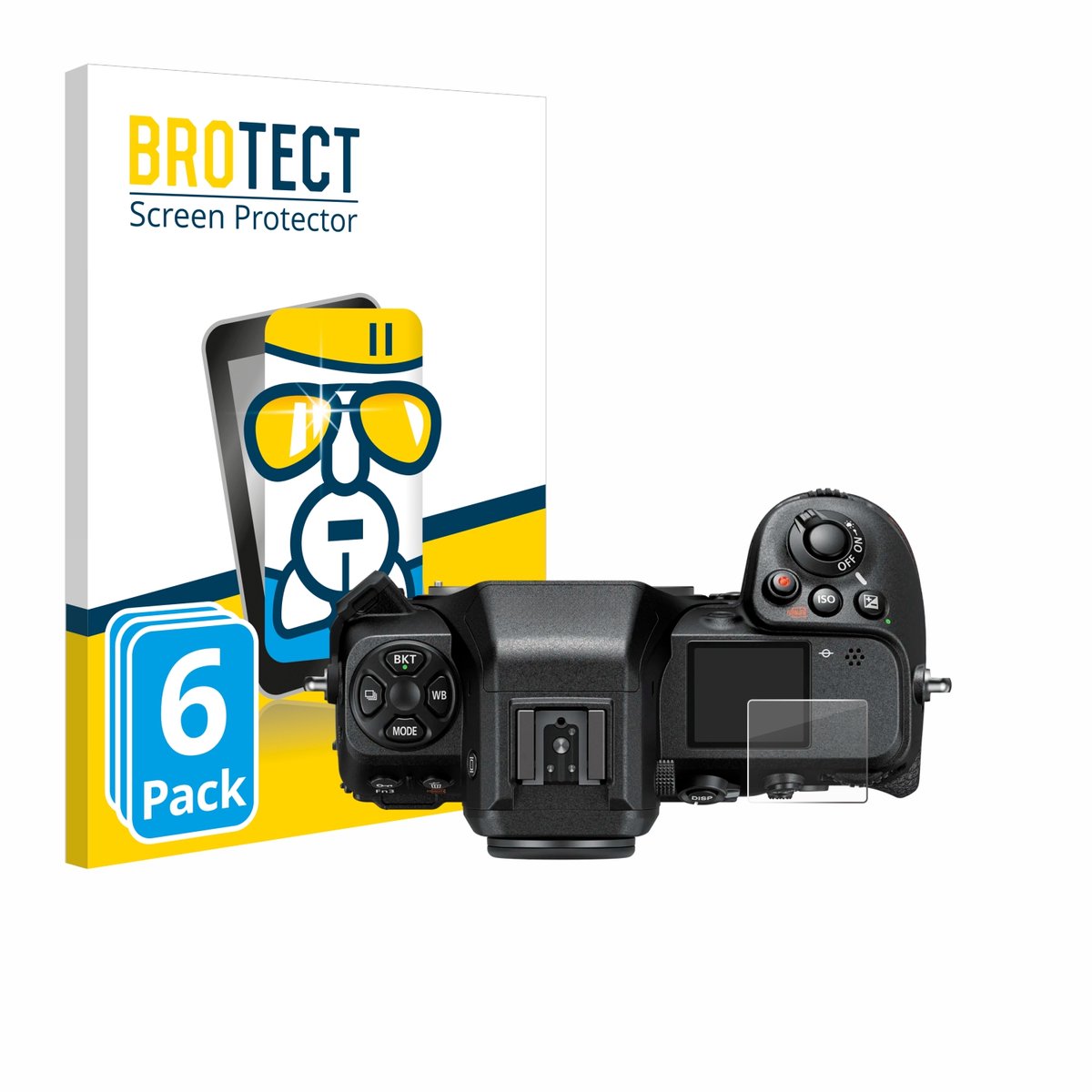 Screenprotector 6 Stuks voor Nikon Z 8 (Schouderdisplay) Beschermglas transparant