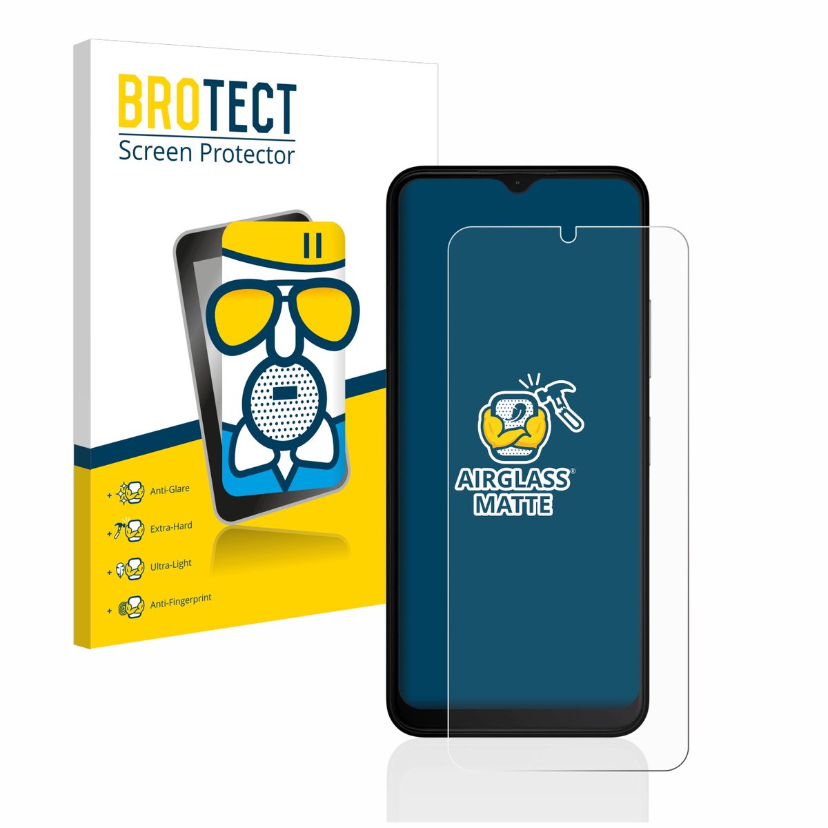 BROTECT - Screenprotector voor Nokia C22 - Folie Beschermfolie Beschermglas matte