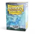 Doosje Dragon Shield Clear Matte kaarthoesjes met een draak erop.