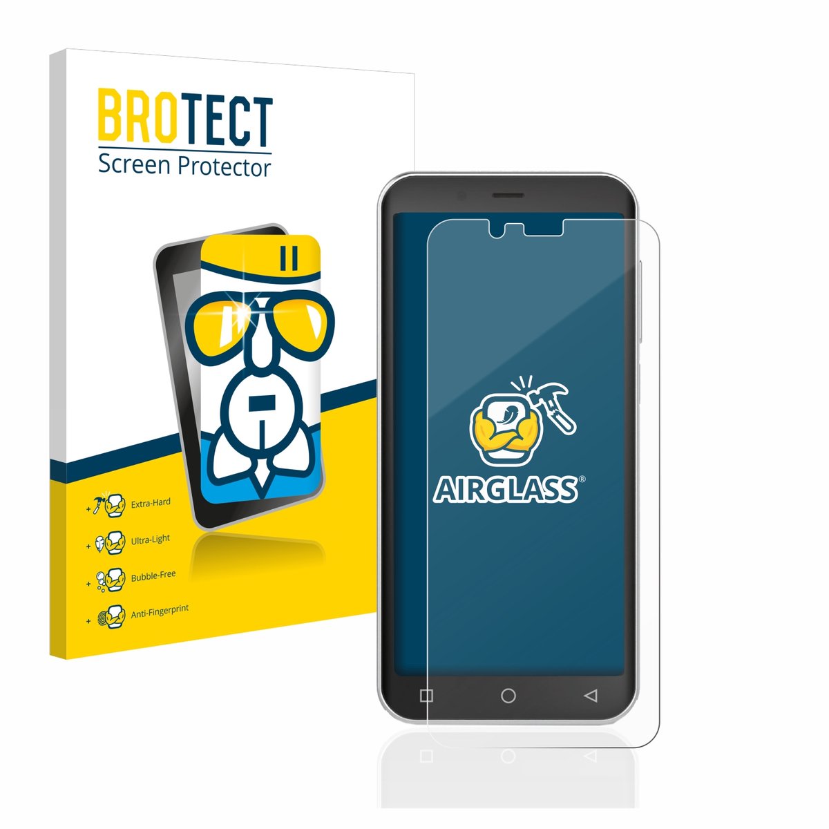 Screenprotector voor Emporia Smart 4 Beschermglas transparant