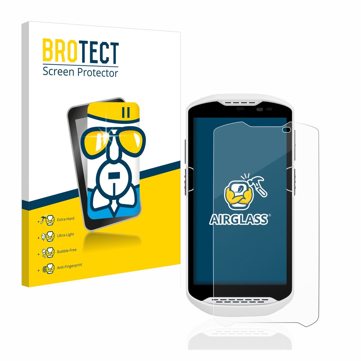 Screenprotector voor Zebra TC57 Beschermglas transparant
