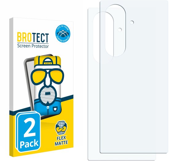 BROTECT - Protection d'écran pour Samsung Galaxy Z Fold 7 (Arrière) - Film de protection mat couverture complète (2 pièces)