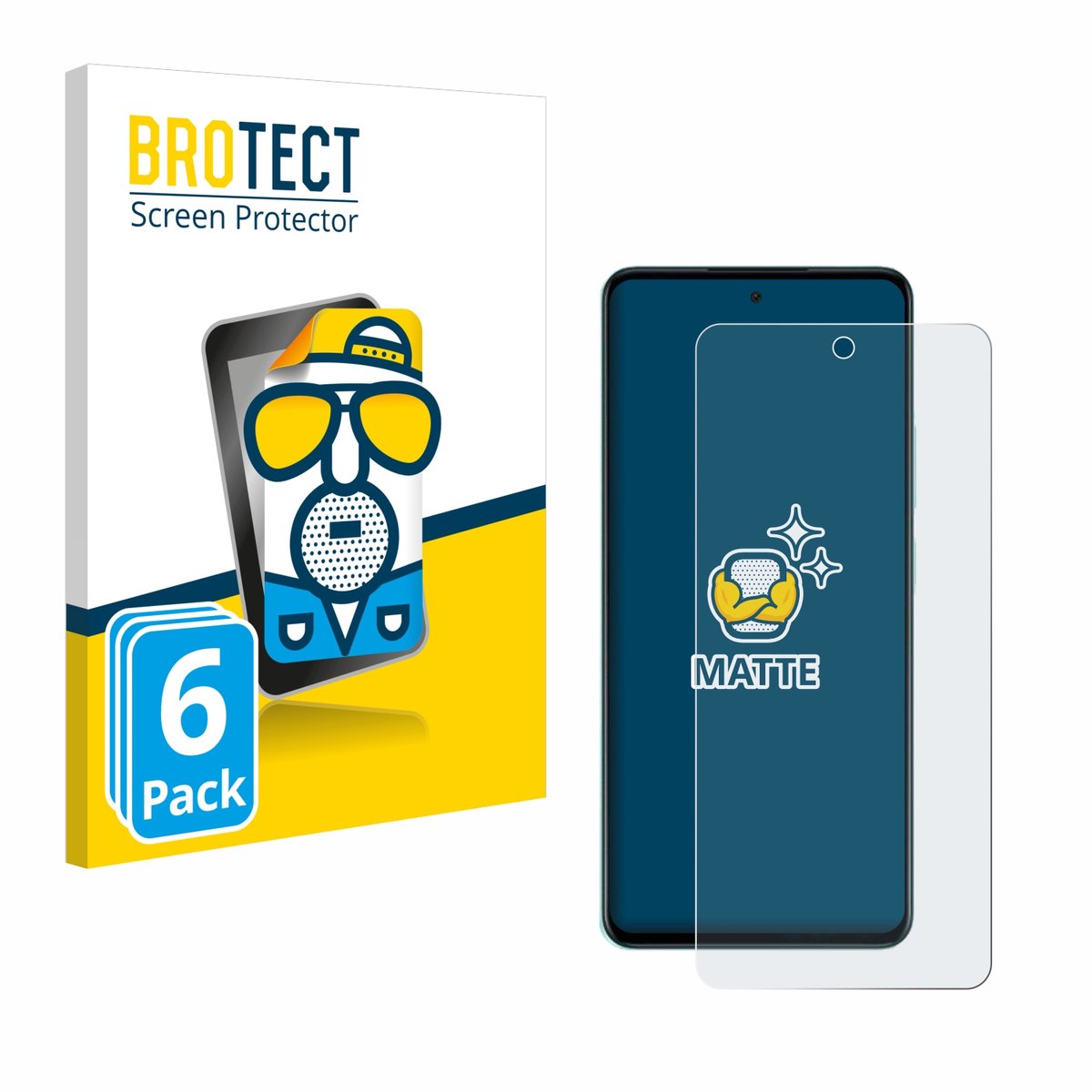 BROTECT - Screenprotector voor Oppo A5 - Folie Beschermfolie matte 6 Stuks
