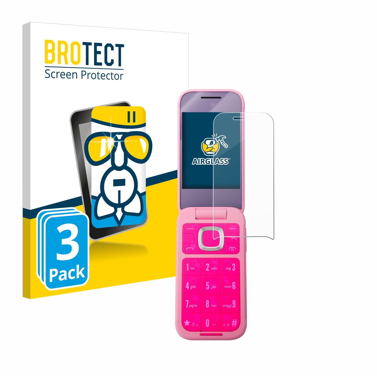 Screenprotector 3 Stuks voor HMD Barbie Phone Beschermglas transparant