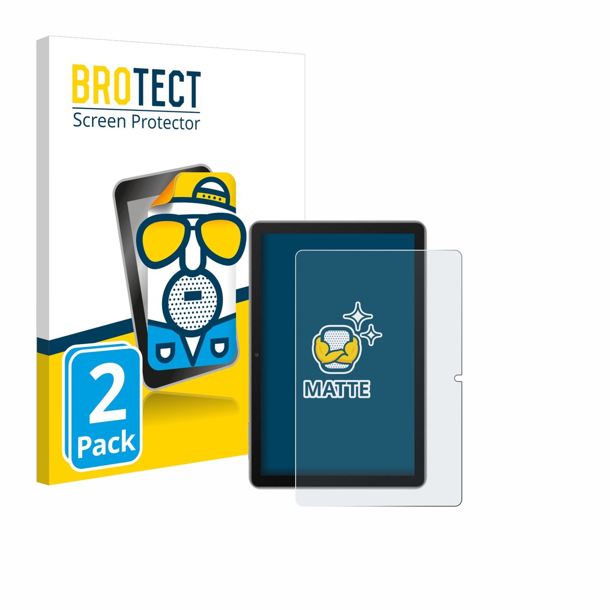 BROTECT - Screenprotector voor Blackview Tab 70 - Folie Beschermfolie matte 2 Stuks