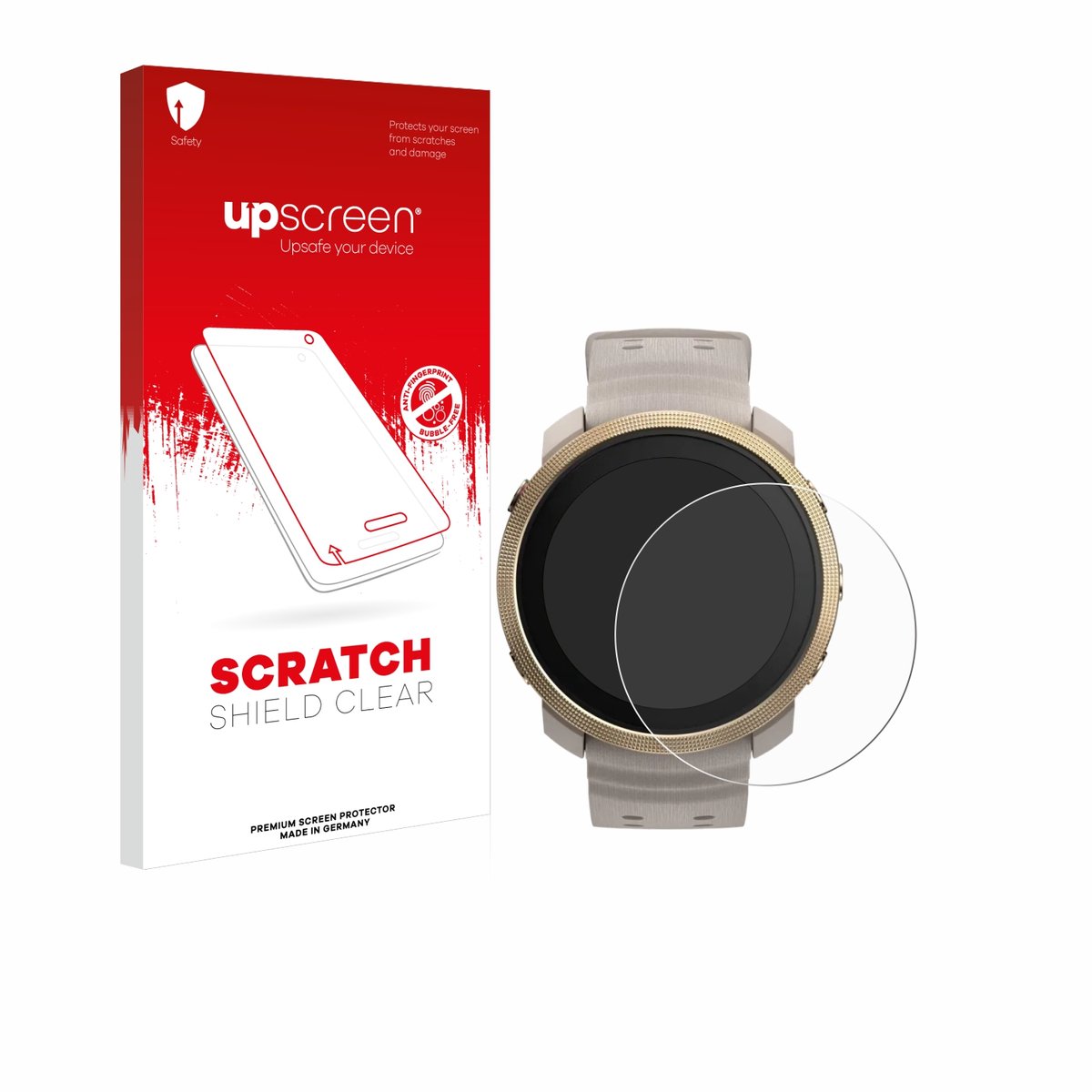 upscreen - Screenprotector voor Polar Vantage M3 - Folie Beschermfolie transparant