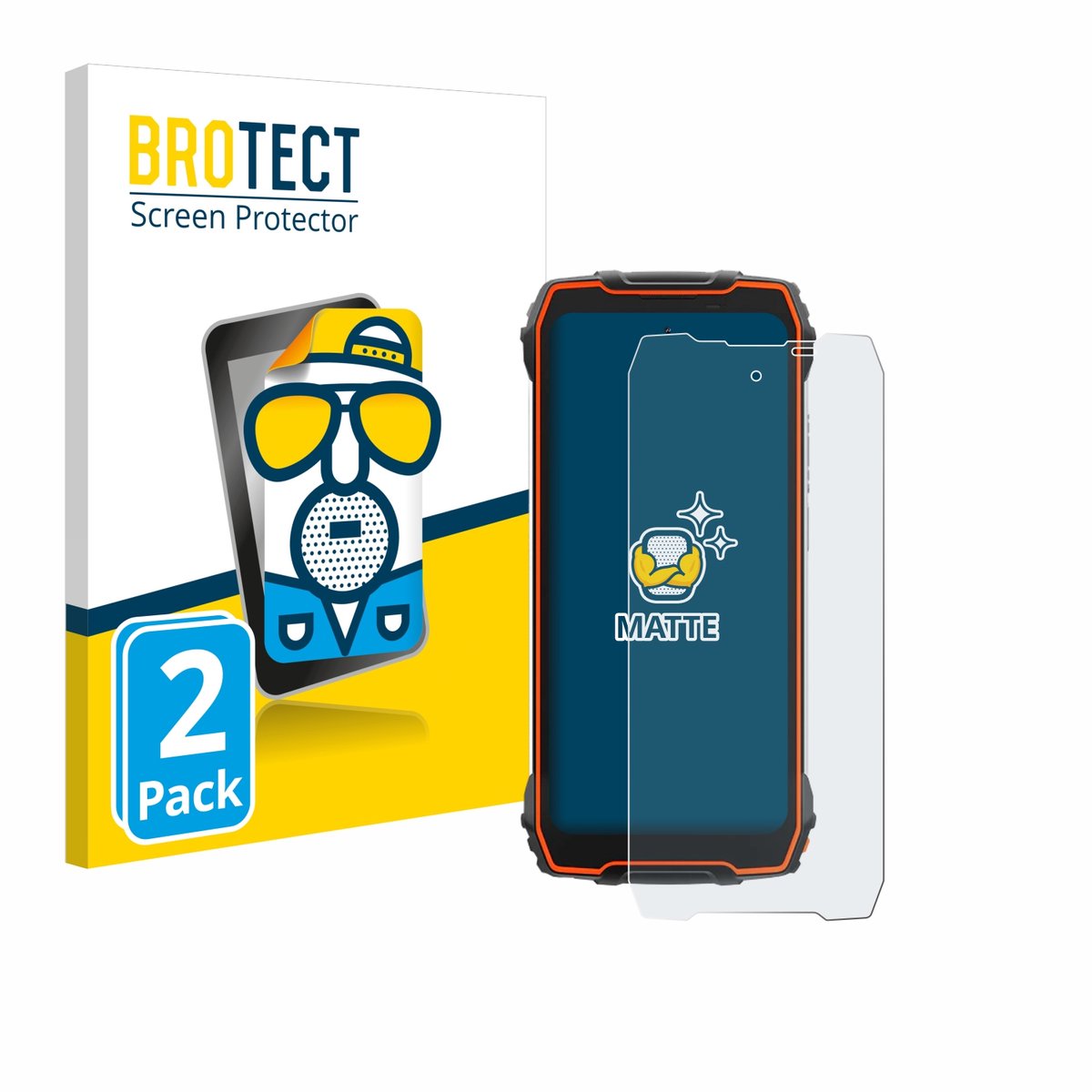 BROTECT - Screenprotector voor Blackview Oscal Pilot 1 - Folie Beschermfolie matte 2 Stuks