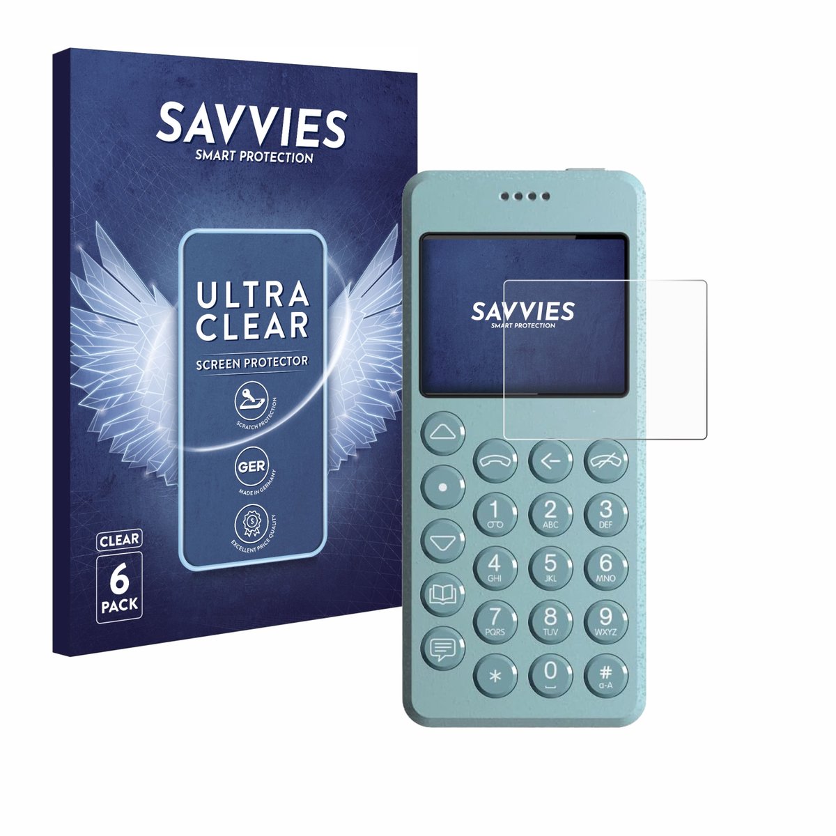 Savvies - Screenprotector voor Punkt MP02 - Folie Beschermfolie transparant 6 Stuks