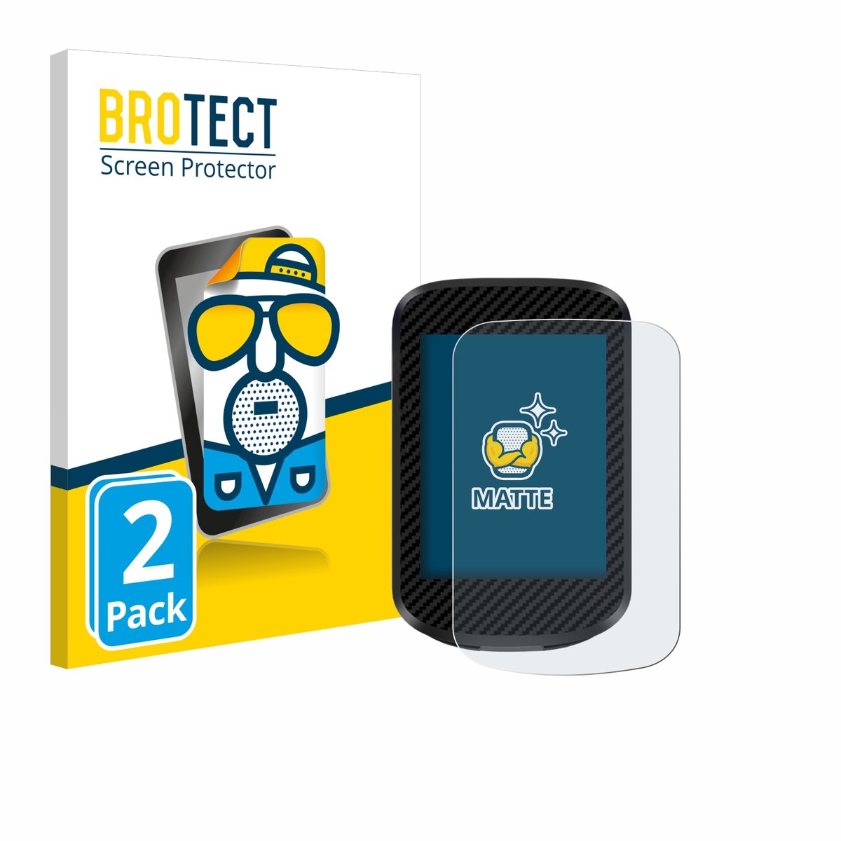 BROTECT - Screenprotector voor igpsport BSC300T - Folie Beschermfolie matte 2 Stuks