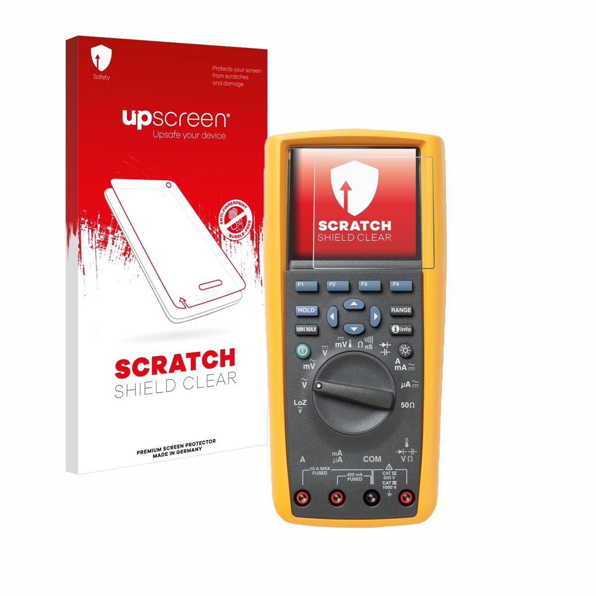 upscreen - Screenprotector voor Fluke MultiMeter 289 - Folie Beschermfolie transparant