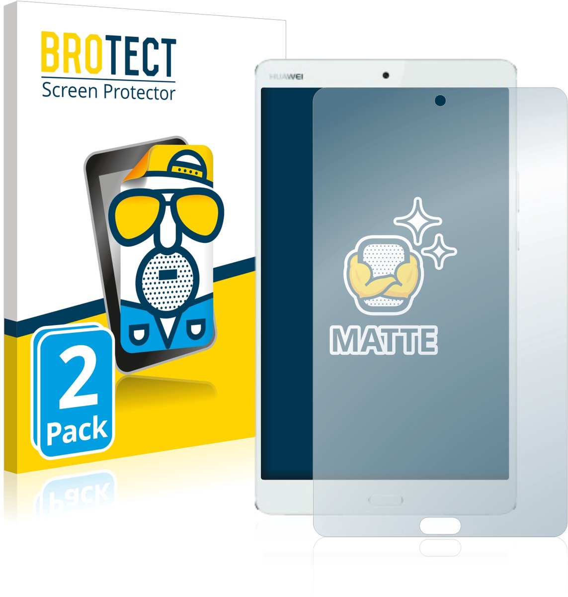 BROTECT - Screenprotector voor Huawei MediaPad M3 8.4 - Folie Beschermfolie matte 2 Stuks