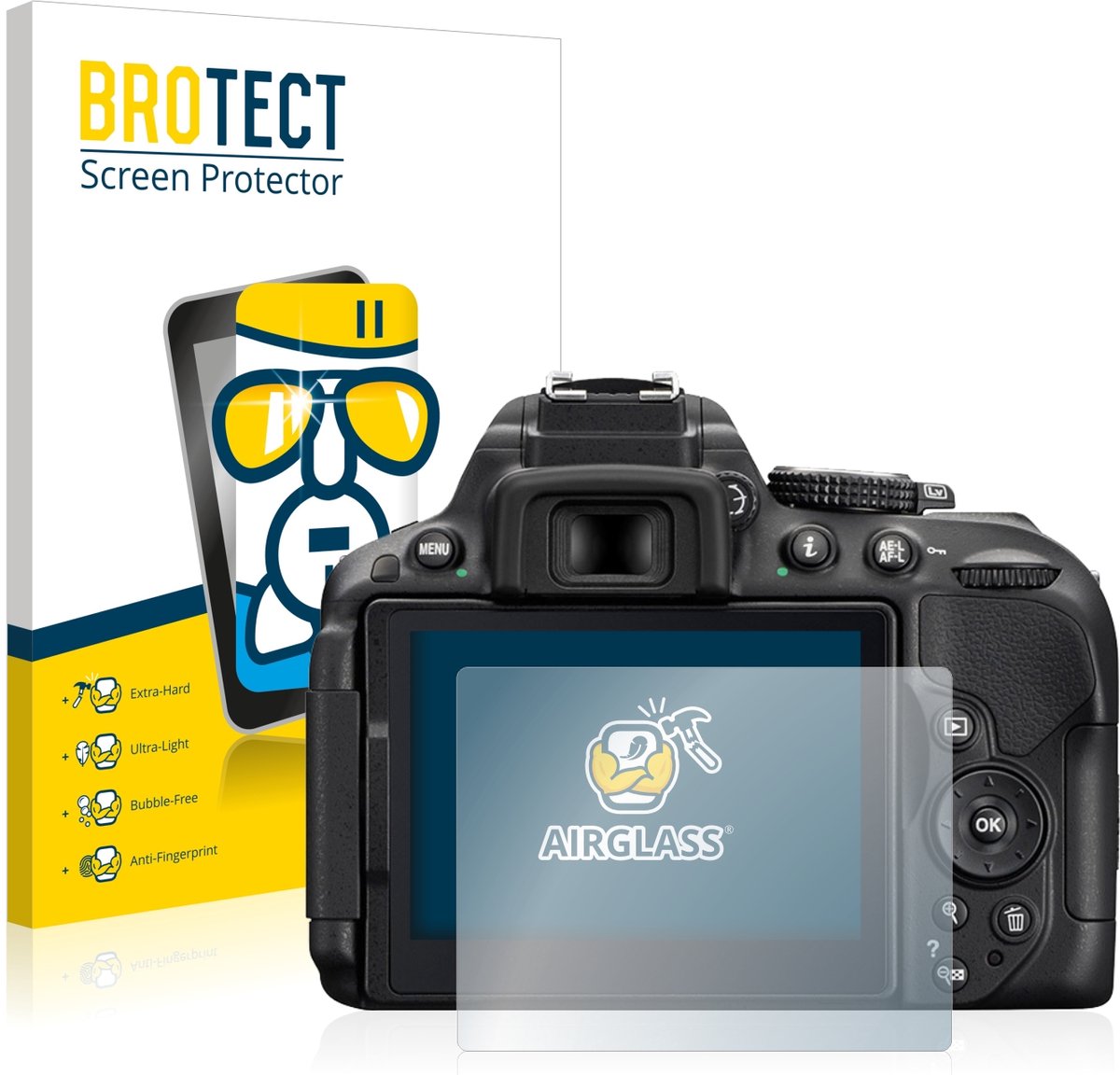 Screenprotector voor Nikon D5300 Beschermglas transparant