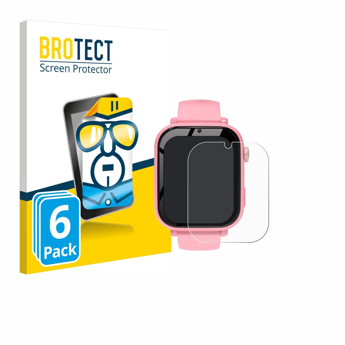 BROTECT - Screenprotector voor CATGIFF A22 - Folie Beschermfolie transparant 6 Stuks