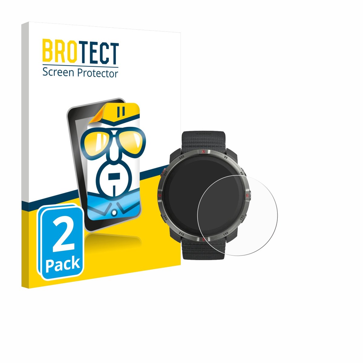 BROTECT - Screenprotector voor Polar Grit X2 - Folie Beschermfolie transparant 2 Stuks