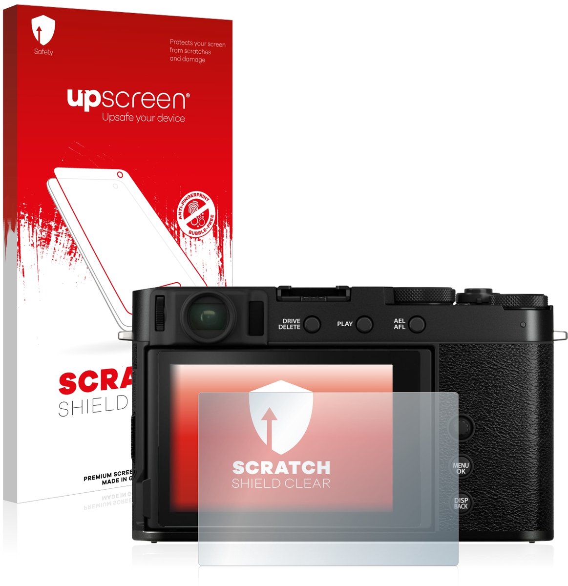 upscreen - Screenprotector voor Fujifilm X-E4 - Folie Beschermfolie transparant