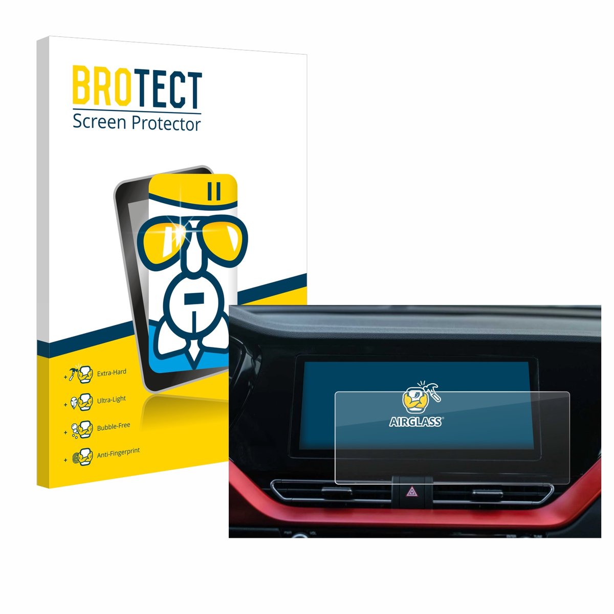 Screenprotector voor Kia E-Niro 2020 Infotainment System Beschermglas transparant