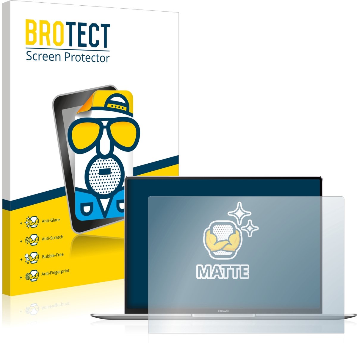 BROTECT - Screenprotector voor Huawei MateBook X Pro 2021 - Folie Beschermfolie matte