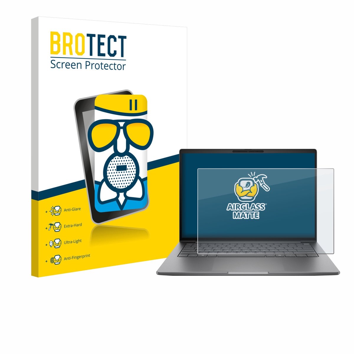 BROTECT - Screenprotector voor HP ZBook 8 G1i 14" - Folie Beschermfolie Beschermglas matte