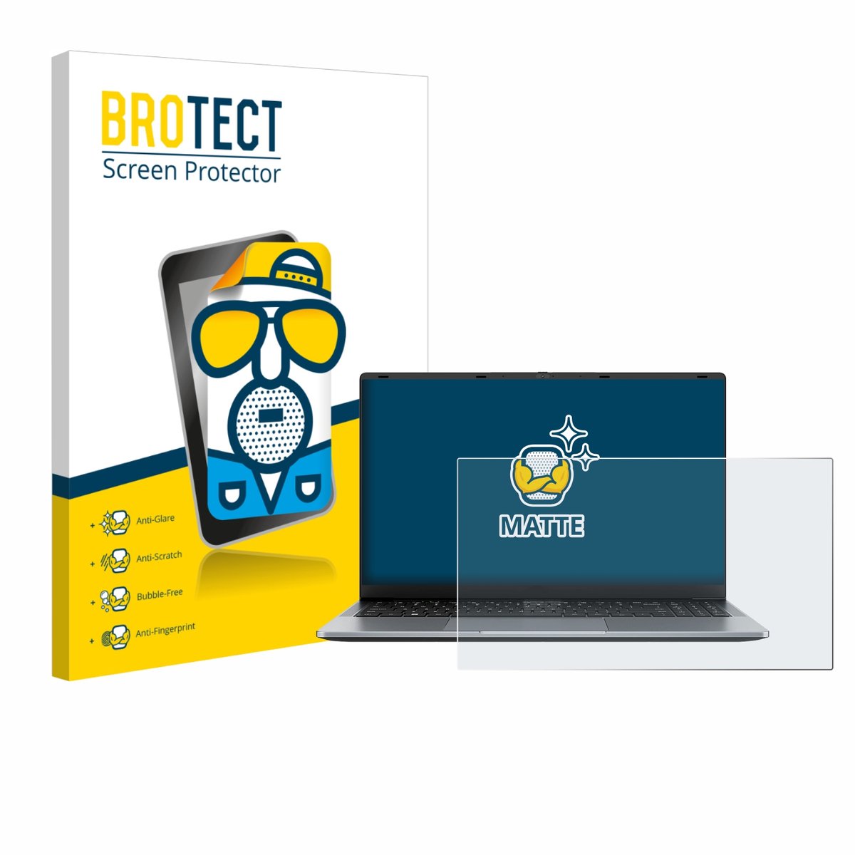 BROTECT - Screenprotector voor Blackview Acebook 6 15.6" - Folie Beschermfolie matte