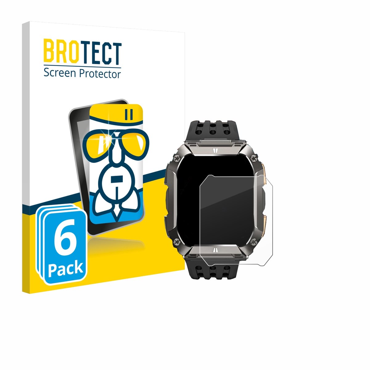 Screenprotector 6 Stuks voor Banlvs G68 2.01" Beschermglas transparant